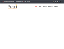 Tablet Screenshot of pravidesign.com